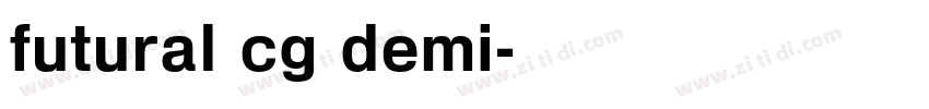 futural cg demi字体转换